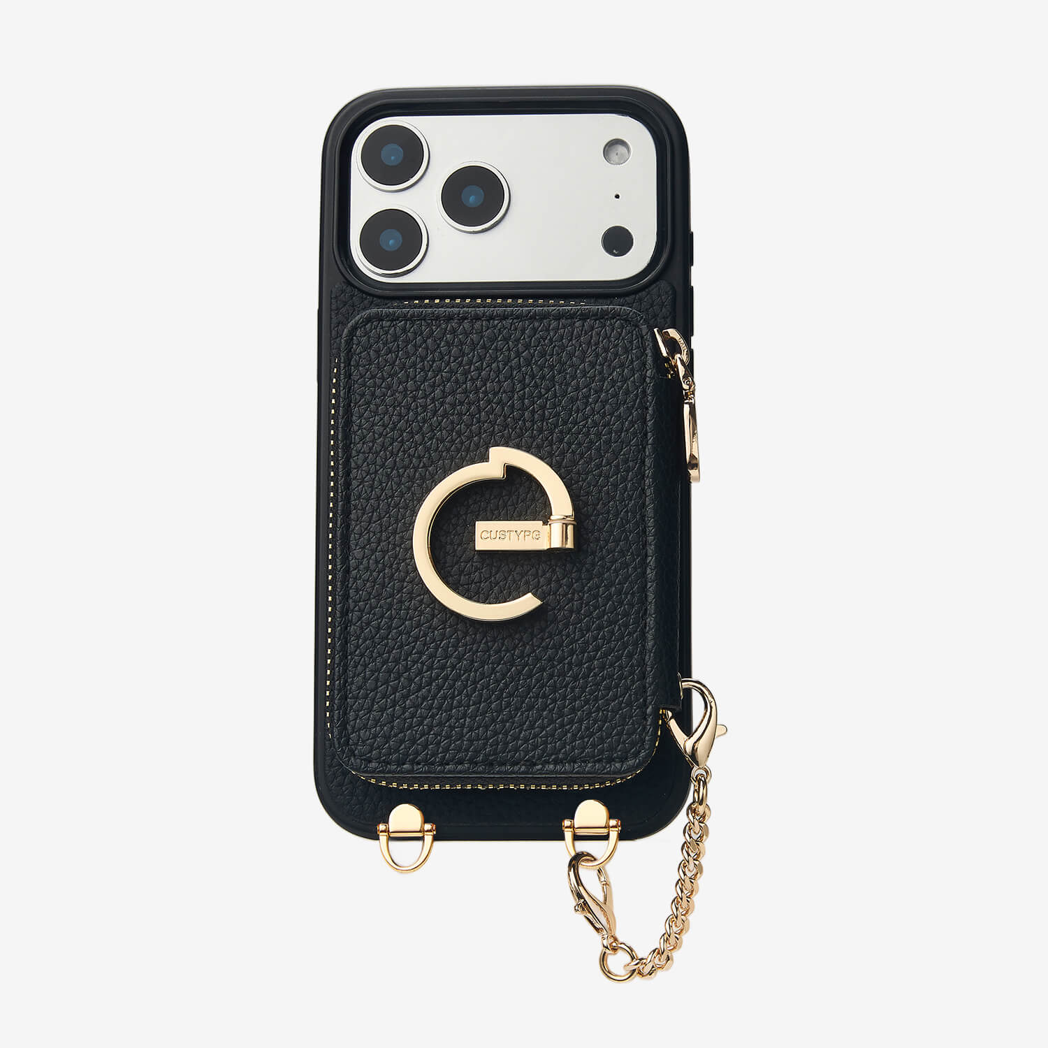 Custype クロスボディ iPhone 16 Pro ケース ストラップとカード