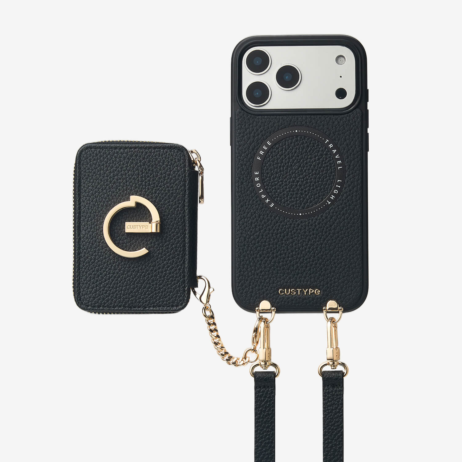 CUSTYPE iPhone 13 スマホケース　財布&ポーチ　ショルダー付き CustypeオリジナルiPhone 13でハンズフリーの自由を実現 - Custype