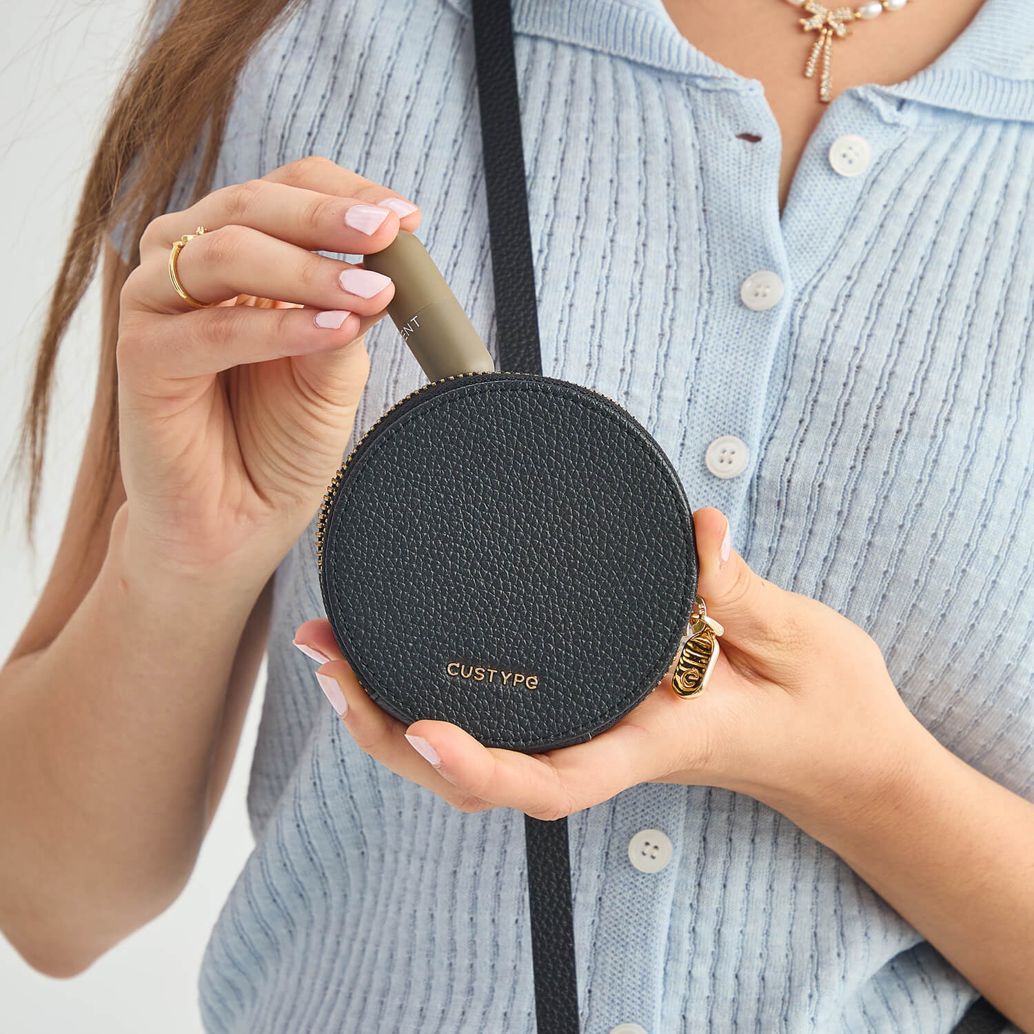 Original Design Set- Detachable Wireless Charging Crossbody Wallet Phone Case Round Pouch Set-Mobile Phone Cases