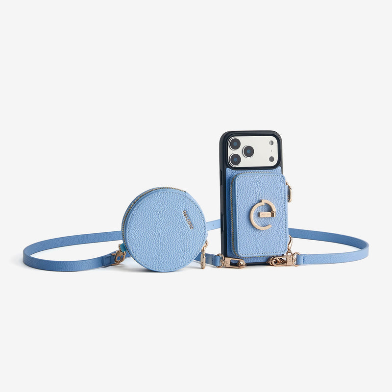 iphone case with strap blue