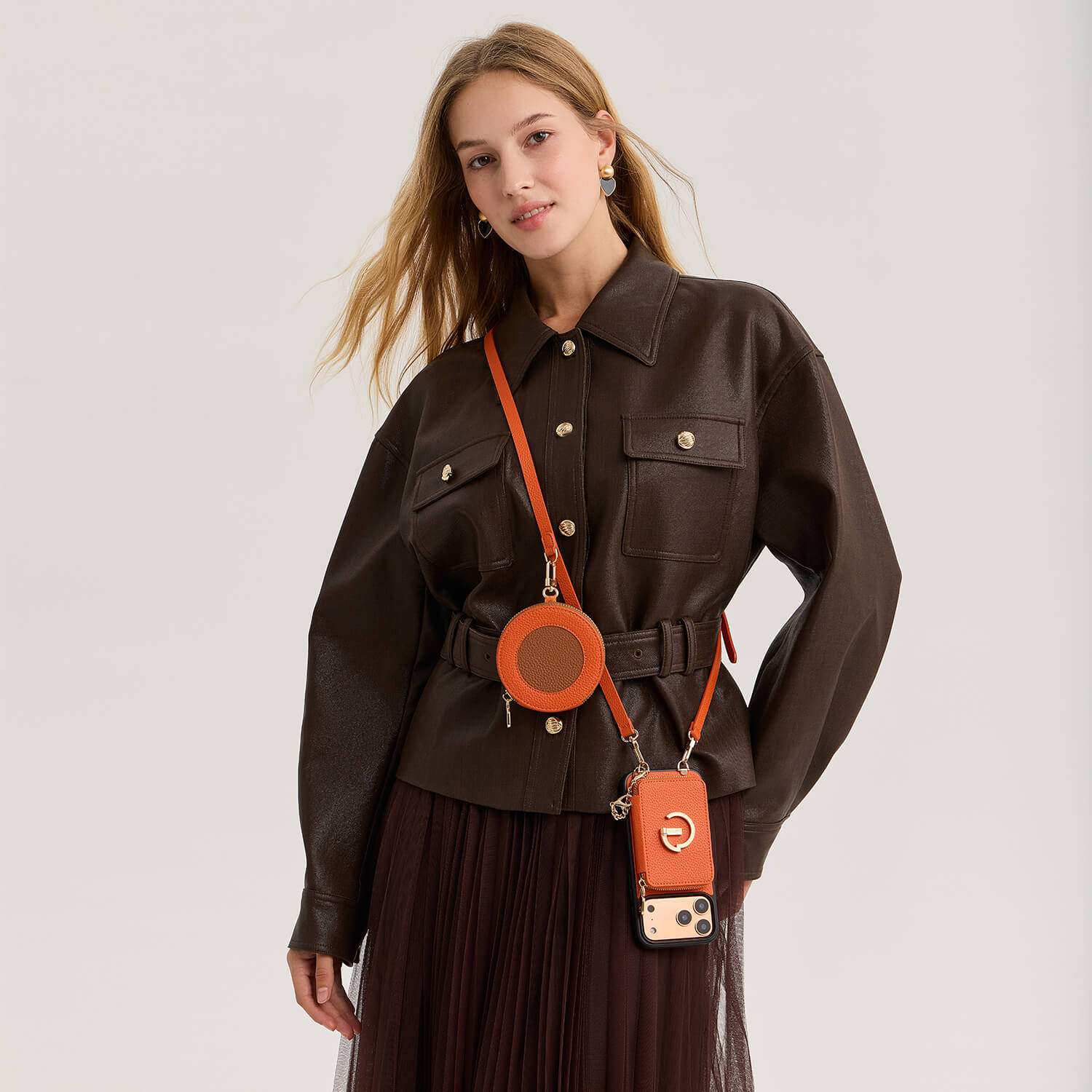 Women's crossbody phone case