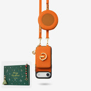 Women's crossbody phone case orange