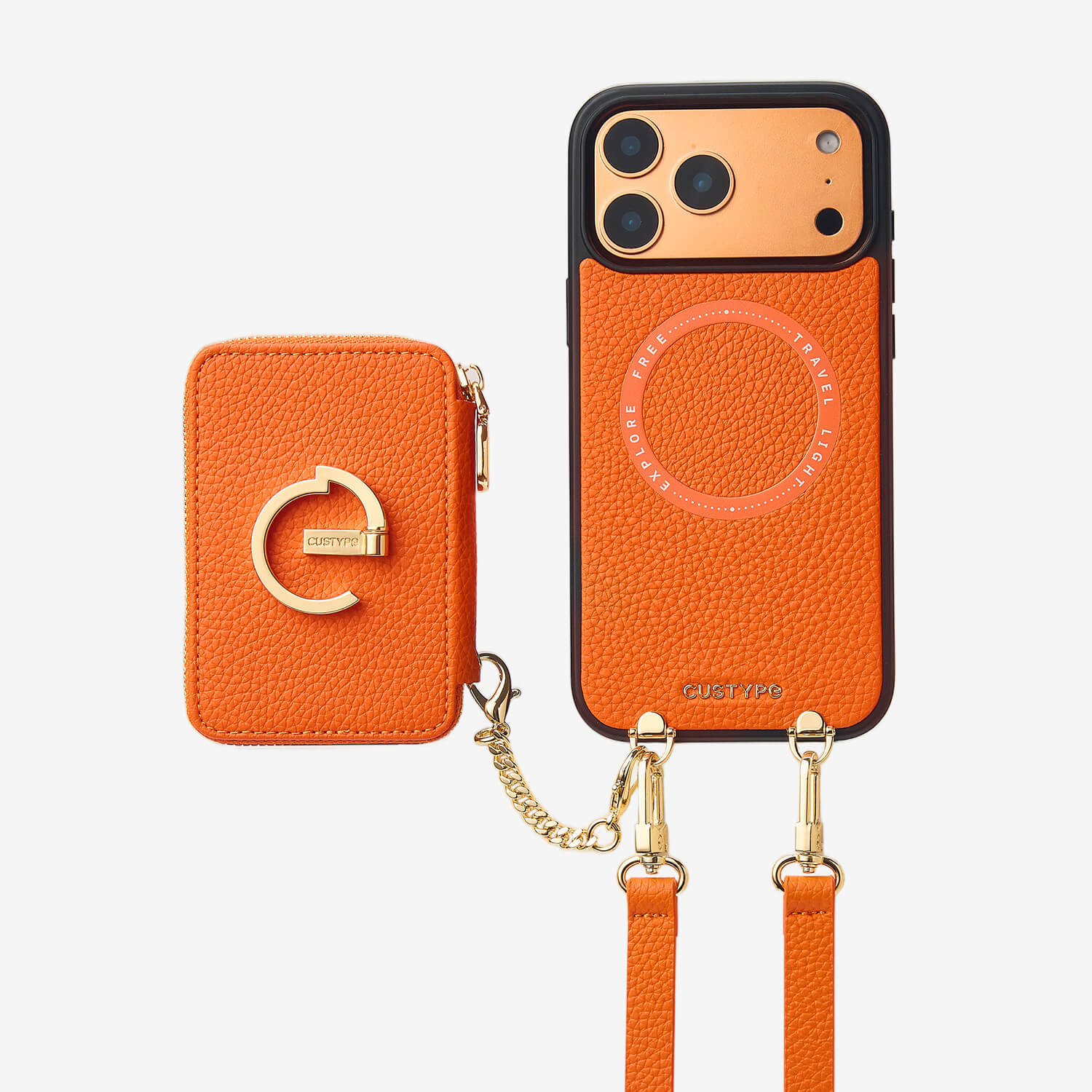 leather phone case with strap