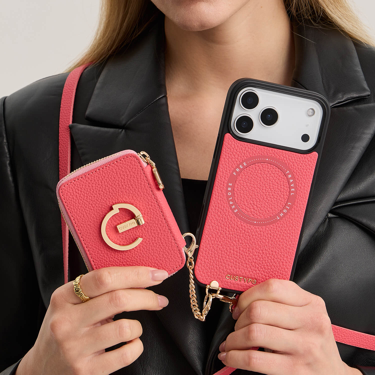 iPhone 16 Pro Wallet Phone Case with Crossbody Strap & Wristlet