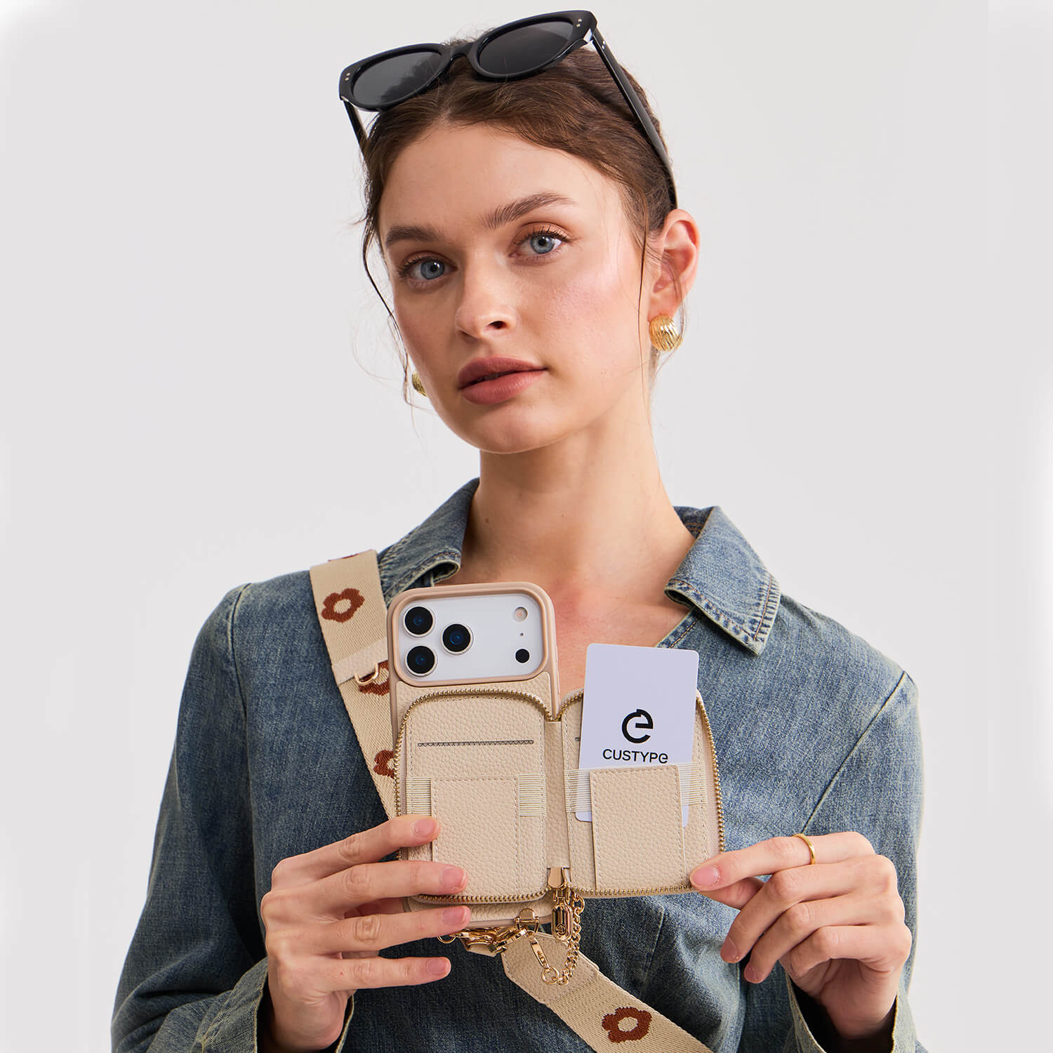 Bloom Pal- Crossbody Wallet Phone Case with Stand-Mobile Phone Cases-Custype
