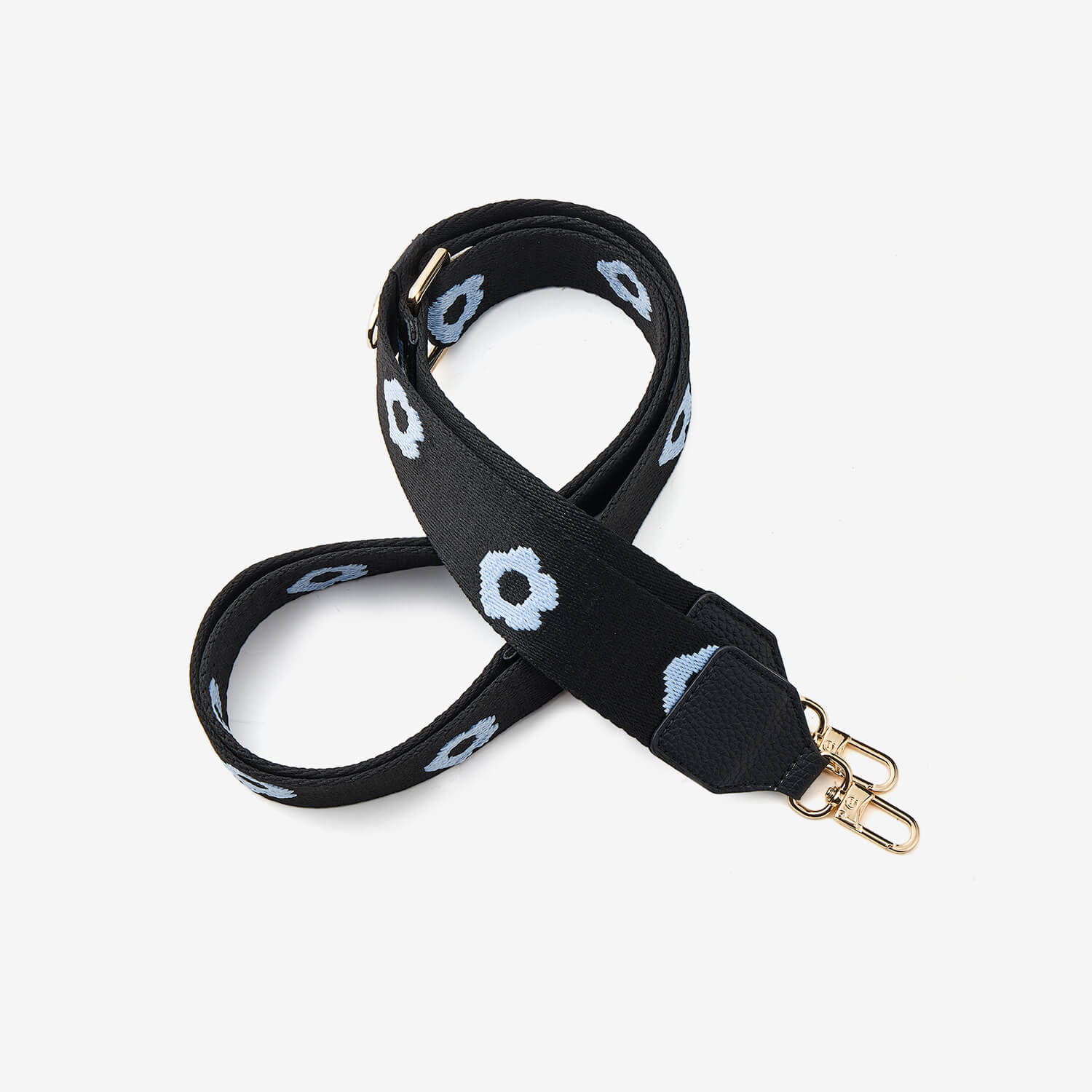 調節可能なフラワークロスボディストラップ