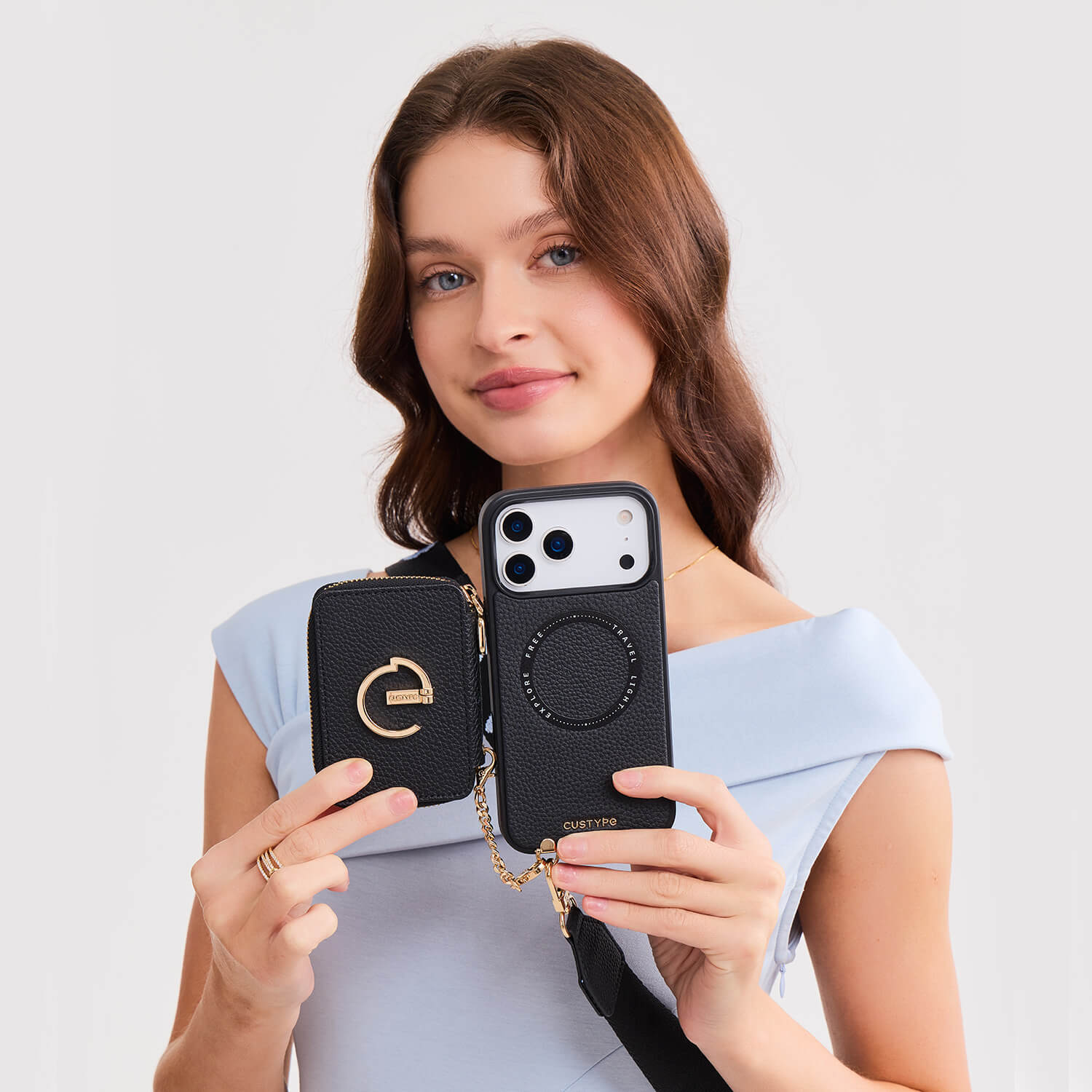 Bloom Pal- Crossbody Wallet Phone Case with Stand-Mobile Phone Cases-Custype
