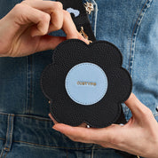 black floral airpods case for storage 