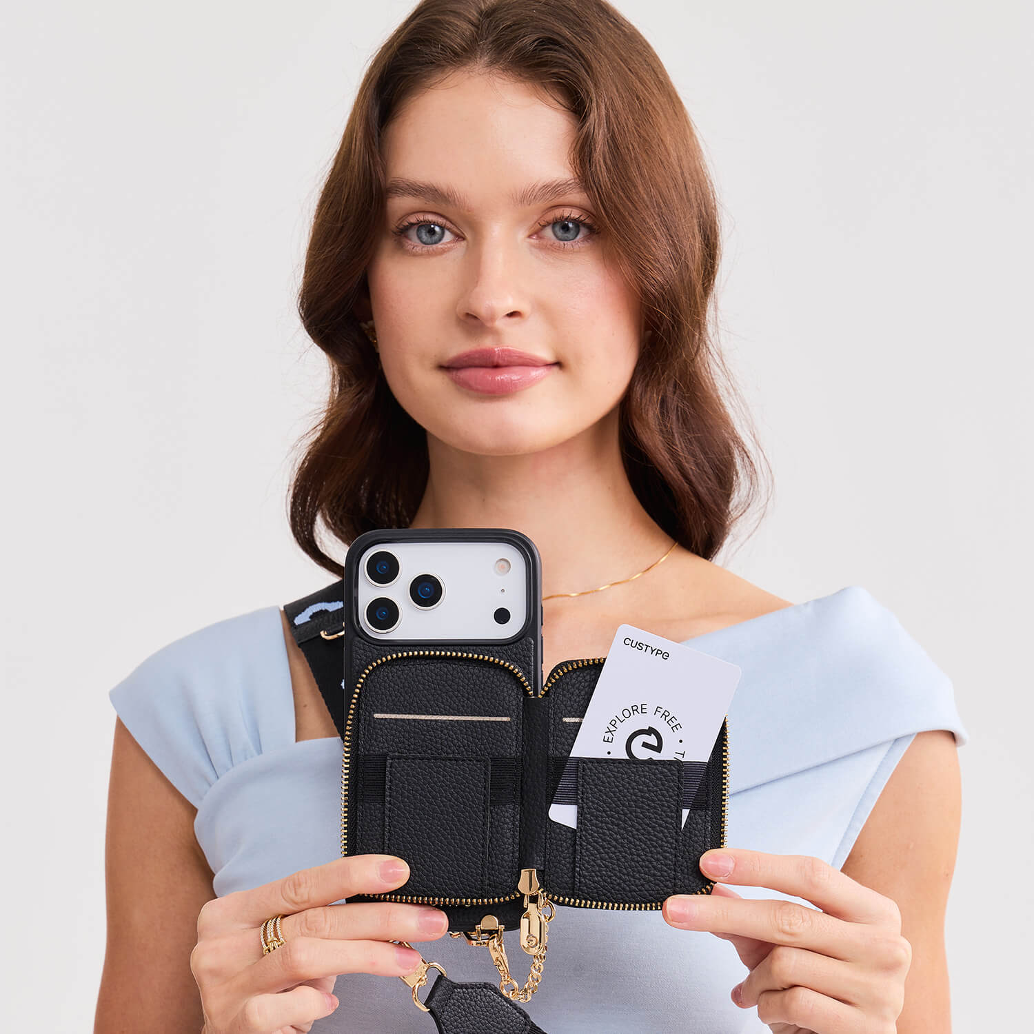 Bloom Pal- Crossbody Wallet Phone Case with Stand-Mobile Phone Cases-Custype