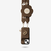 Flower Hush- Crossbody Wallet Phone Case with Stand-Custype