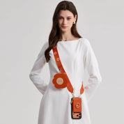 Flower Hush- Crossbody Wallet Phone Case with Stand