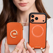 Flower Hush- Crossbody Wallet Phone Case with Stand