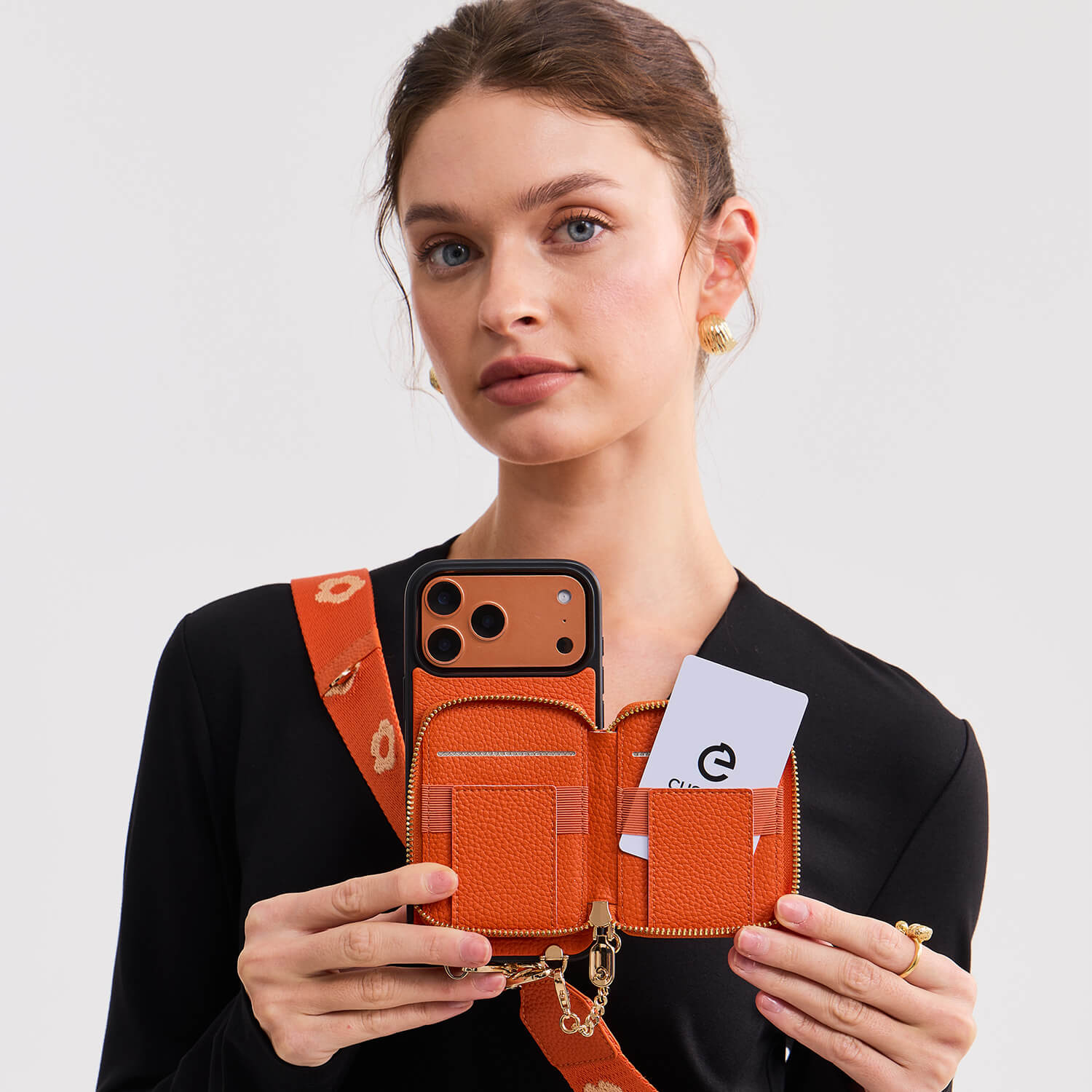 Bloom Pal- Crossbody Wallet Phone Case with Stand-Mobile Phone Cases-Custype