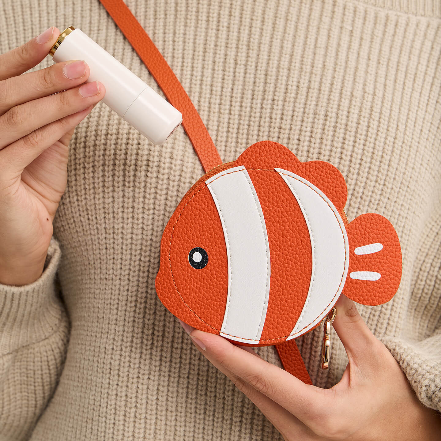 Buddy Kit- Cute Animals Round Pouch with Zipper