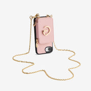 Delicate Metal Chain- iPhone Crossbody Case with Magnetic Card Holder