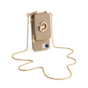 Delicate Metal Chain- iPhone Crossbody Case with Magnetic Card Holder