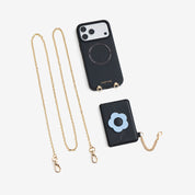 styling Black iPhone 18 Pro Max leather crossbody phone case for moms
