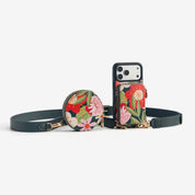 Jasmine- Nature Theme Designer iPhone Crossbody Case with Card Holder