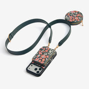 Jasmine- Nature Theme Designer iPhone Crossbody Case with Card Holder