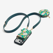 Jasmine- Nature Theme Designer iPhone Crossbody Case with Card Holder