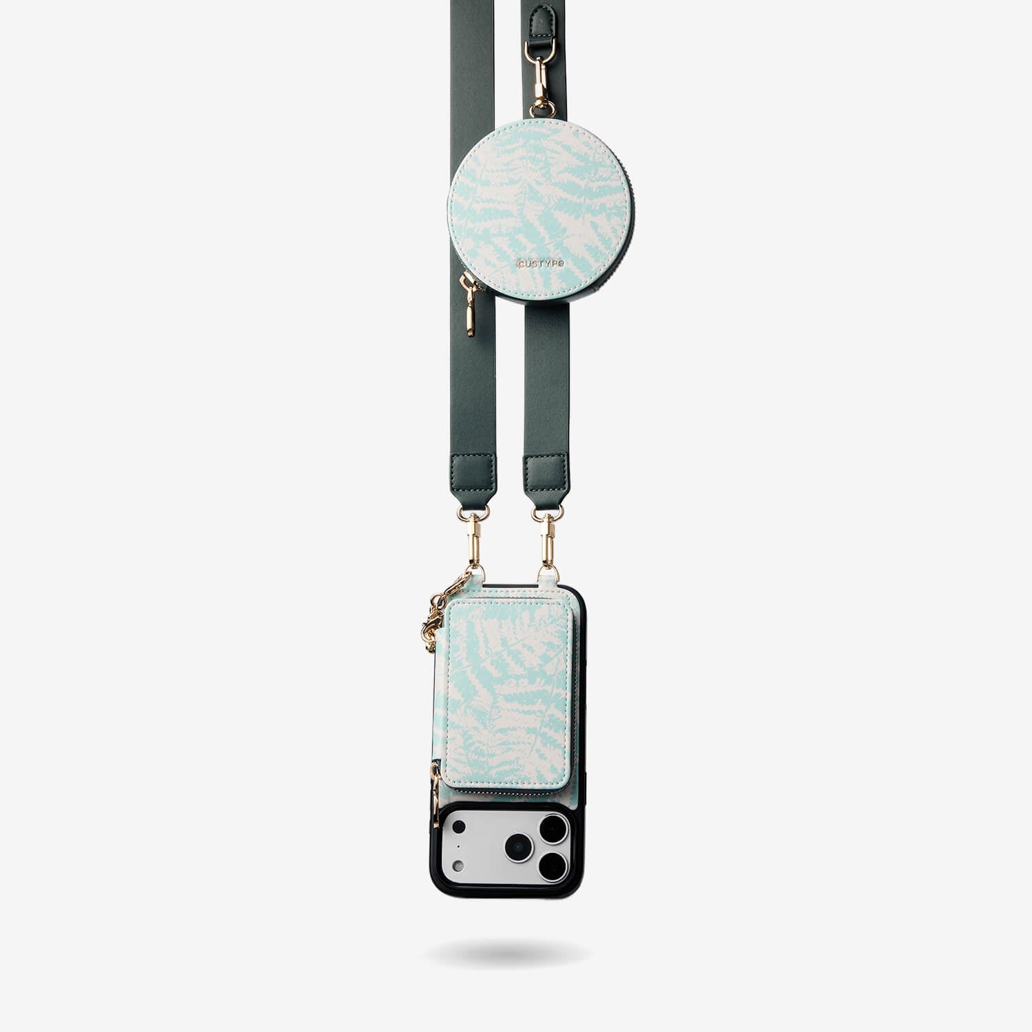 Jasmine- Nature Theme Designer iPhone Crossbody Case with Card Holder