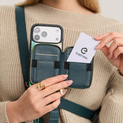 Jasmine- Nature Theme Designer iPhone Crossbody Case with Card Holder