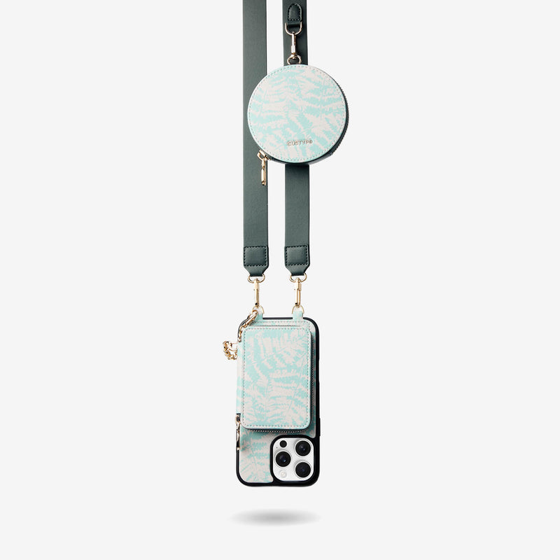 Jasmine- Nature Theme Designer iPhone Crossbody Case with Card Holder-Custype