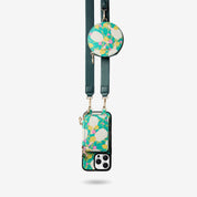 Jasmine- Nature Theme Designer iPhone Crossbody Case with Card Holder