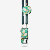 Jasmine- Nature Theme Designer iPhone Crossbody Case with Card Holder