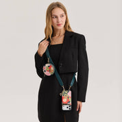 Jasmine- Nature Theme Designer iPhone Crossbody Case with Card Holder