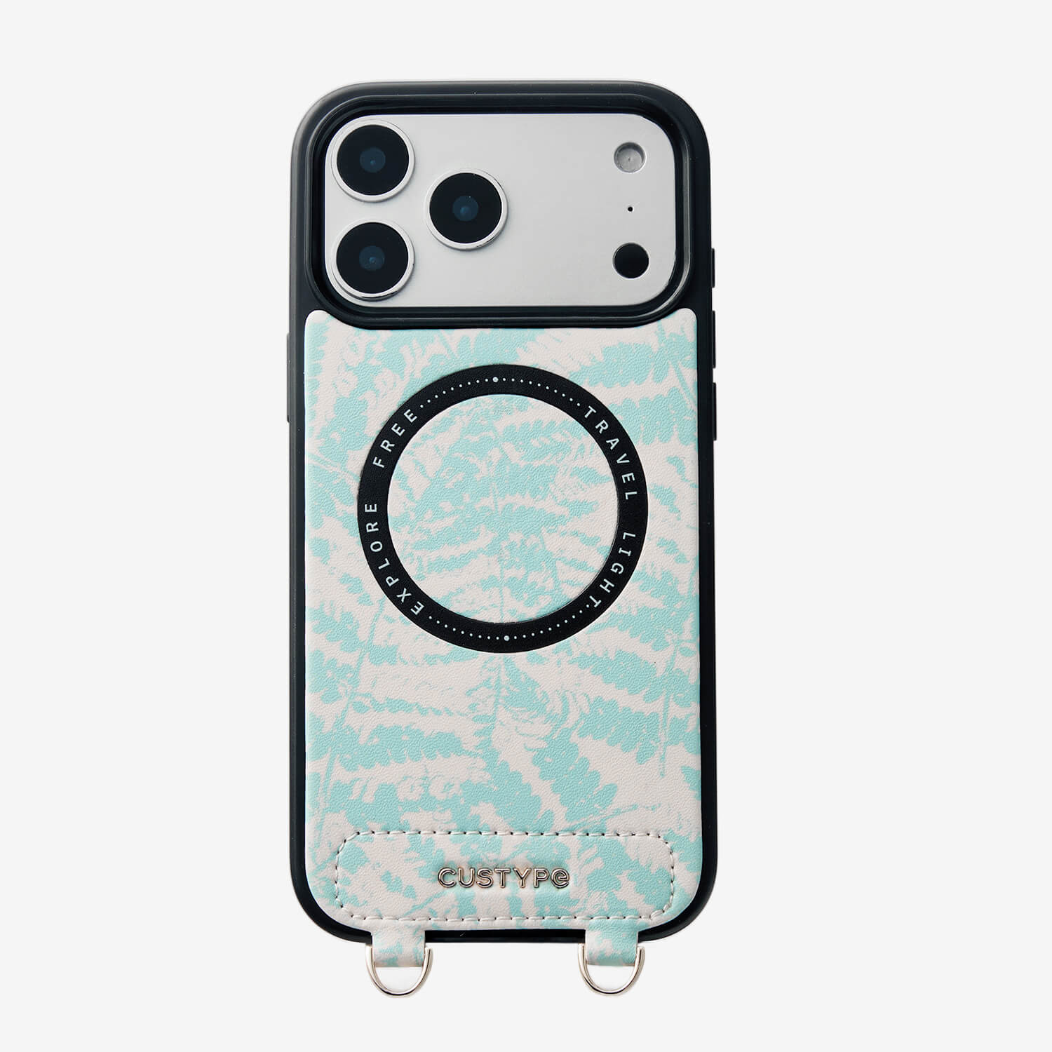 Jasmine- Nature Theme Designer iPhone Crossbody Case with Card Holder