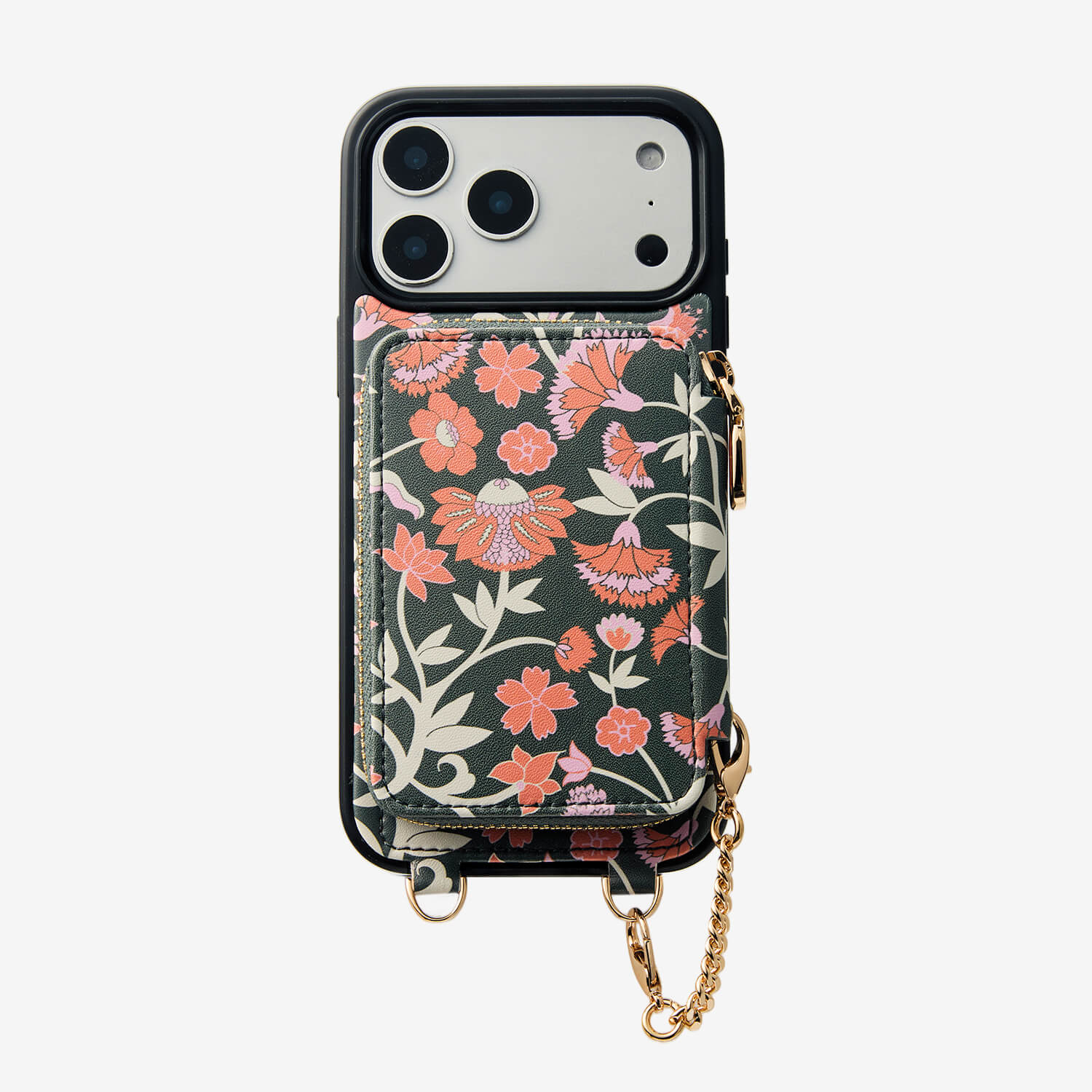 Jasmine- Nature Theme Designer iPhone Crossbody Case with Card Holder