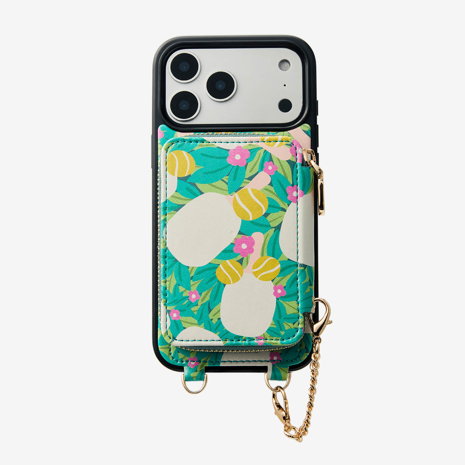 Jasmine- Nature Theme Designer iPhone Crossbody Case with Card Holder