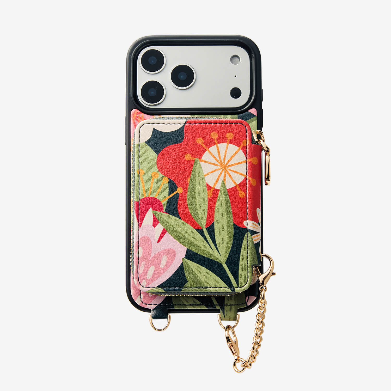 Jasmine- Nature Theme Designer iPhone Crossbody Case with Card Holder