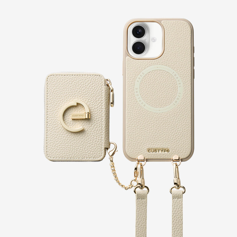 Original Design Set- Detachable Magsafe Crossbody Wallet Phone Case Set For Travel - iPhone 17