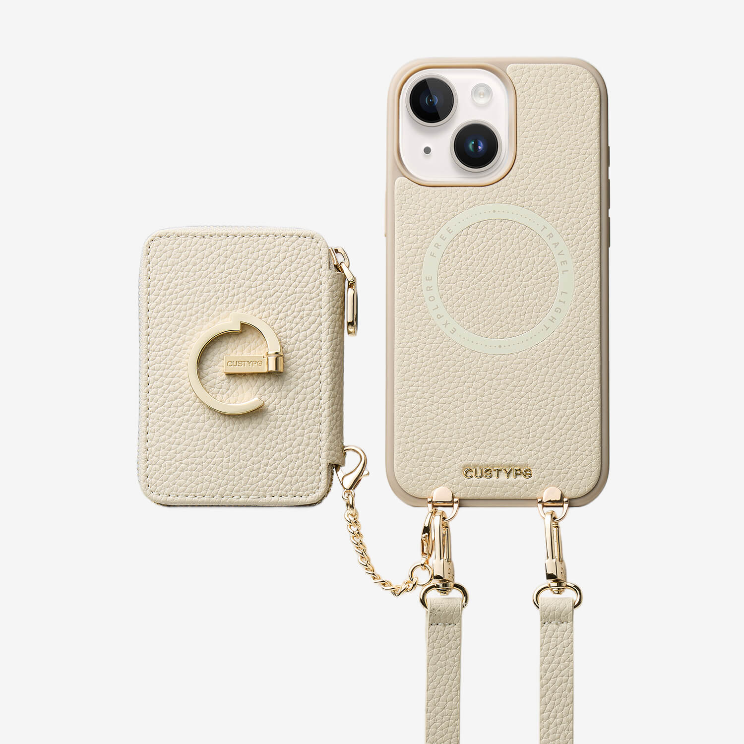 Original Design Set- Detachable Magsafe Crossbody Wallet Phone Case Set For Travel