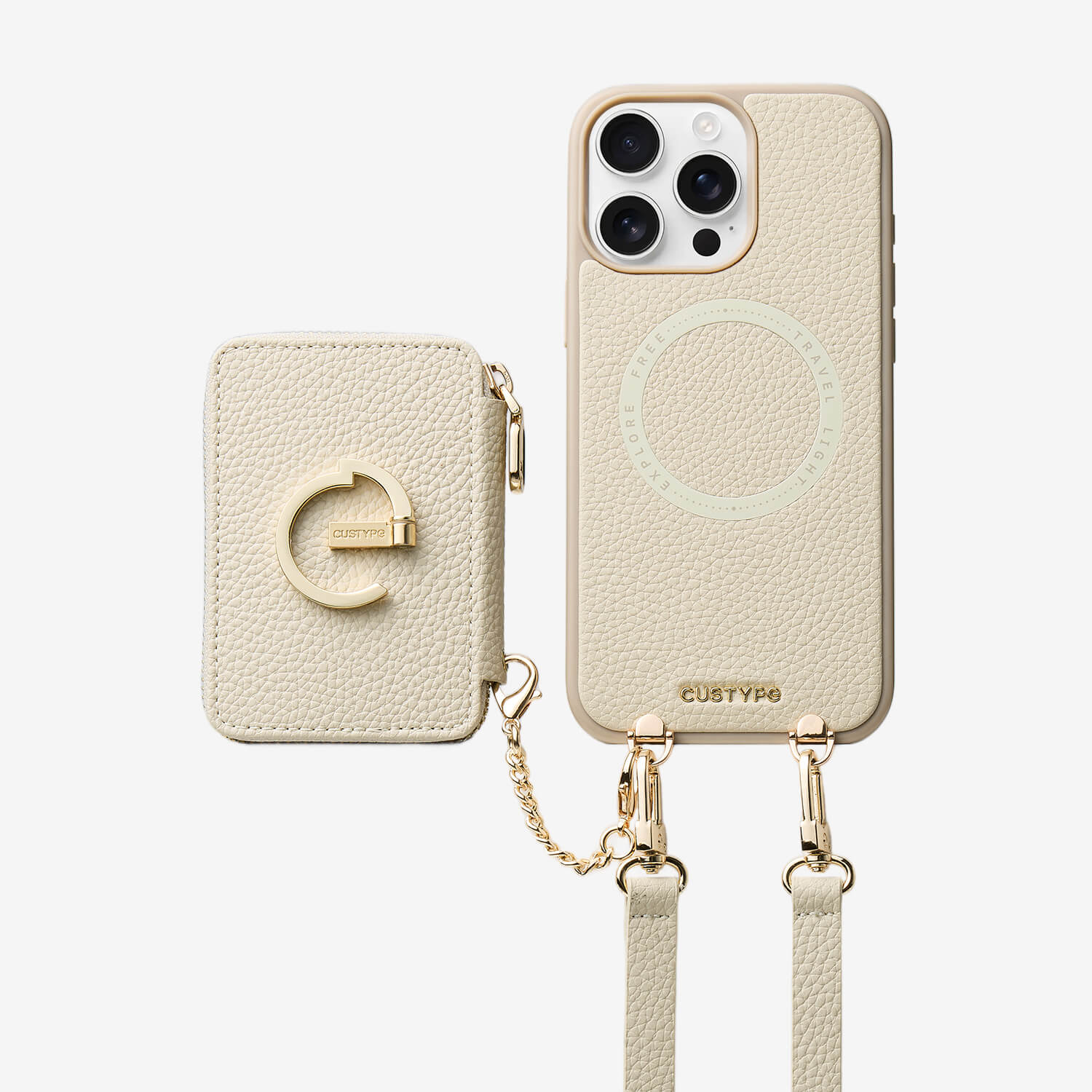 Original Design Set- Detachable Magsafe Crossbody Wallet Phone Case Set For Travel