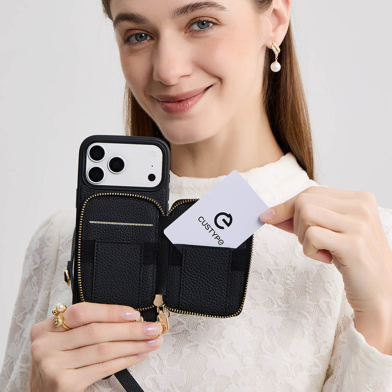Custype Detachable Wireless Charging Detachable Magsafe Crossbody Wallet Phone Case Set For Travel Custype Detachable Wireless Charging Detachable Magsafe Crossbody Wallet Phone Case Set For Travel