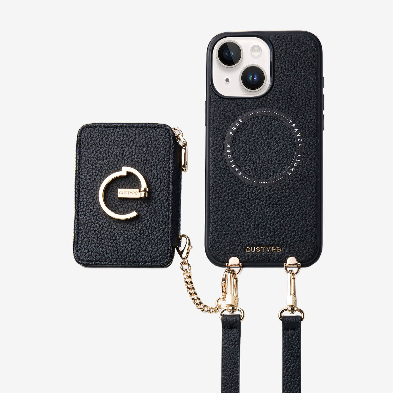 Original Design Set- Detachable Magsafe Crossbody Wallet Phone Case Set For Travel