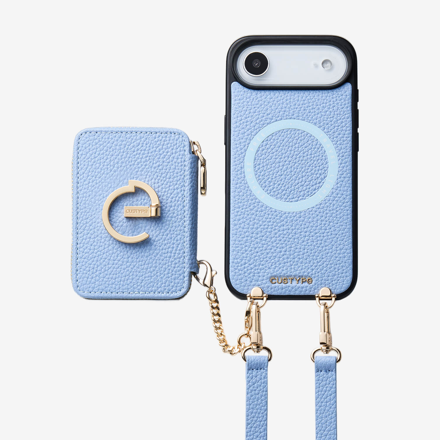 Original Design Set- Detachable Magsafe Crossbody Wallet Phone Case Set For Travel