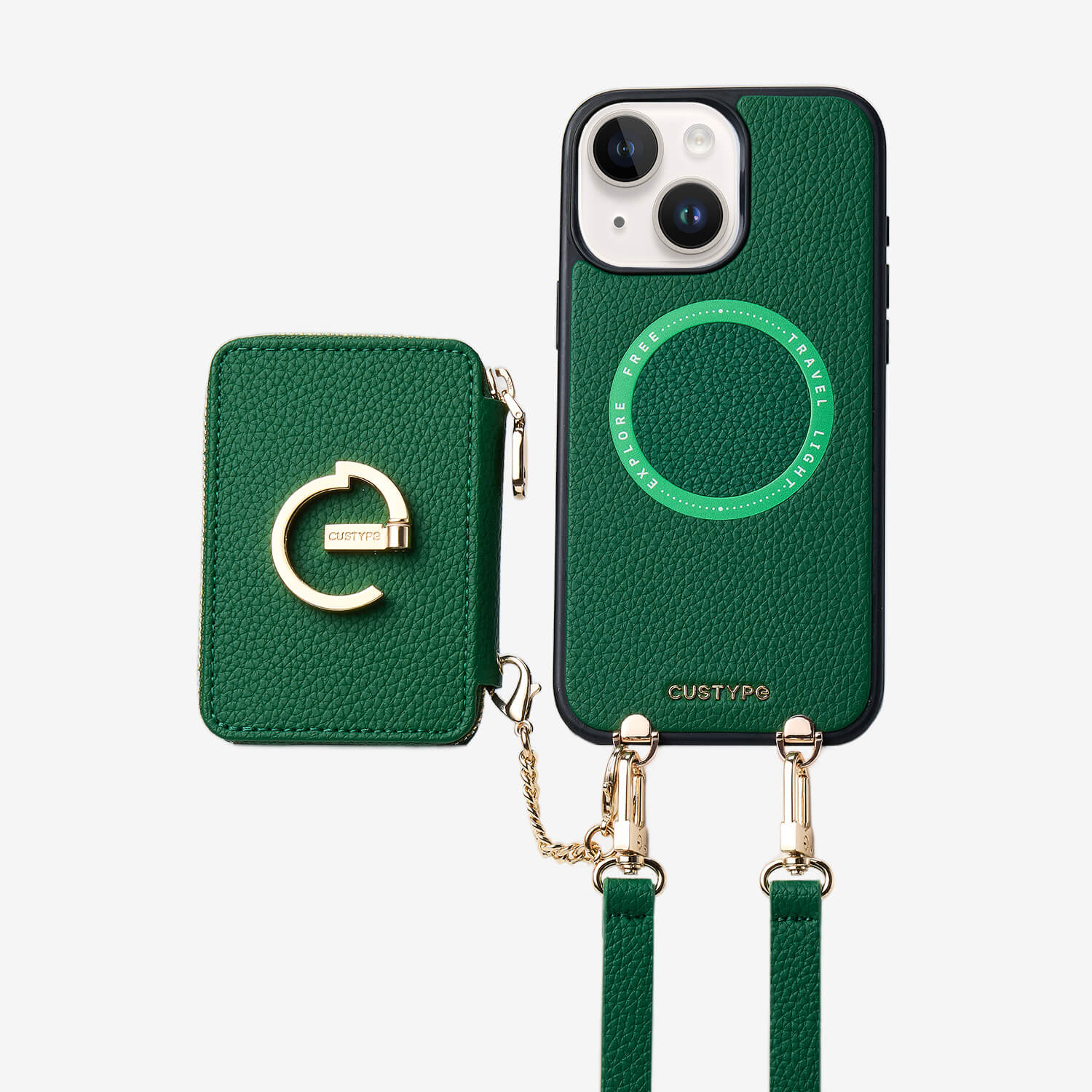 Original Design Set- Detachable Magsafe Crossbody Wallet Phone Case Set For Travel