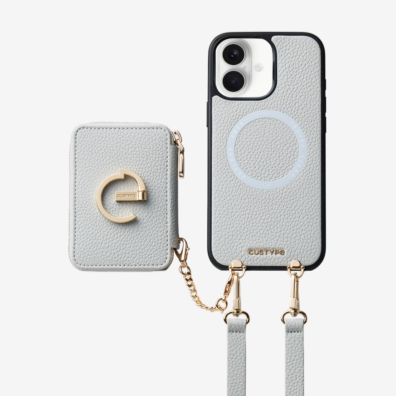 Original Design Set- Detachable Magsafe Crossbody Wallet Phone Case Set For Travel - iPhone 17