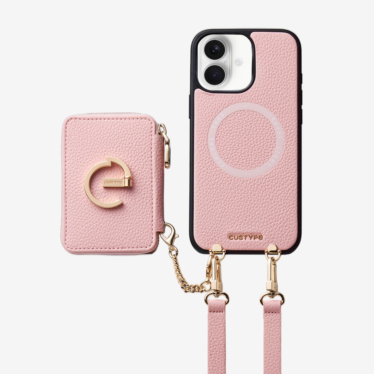 Original Design Set- Detachable Magsafe Crossbody Wallet Phone Case Set For Travel