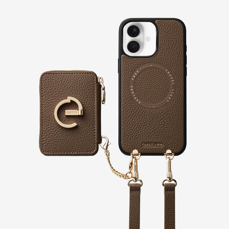 Original Design Set- Detachable Magsafe Crossbody Wallet Phone Case Set For Travel - iPhone 17