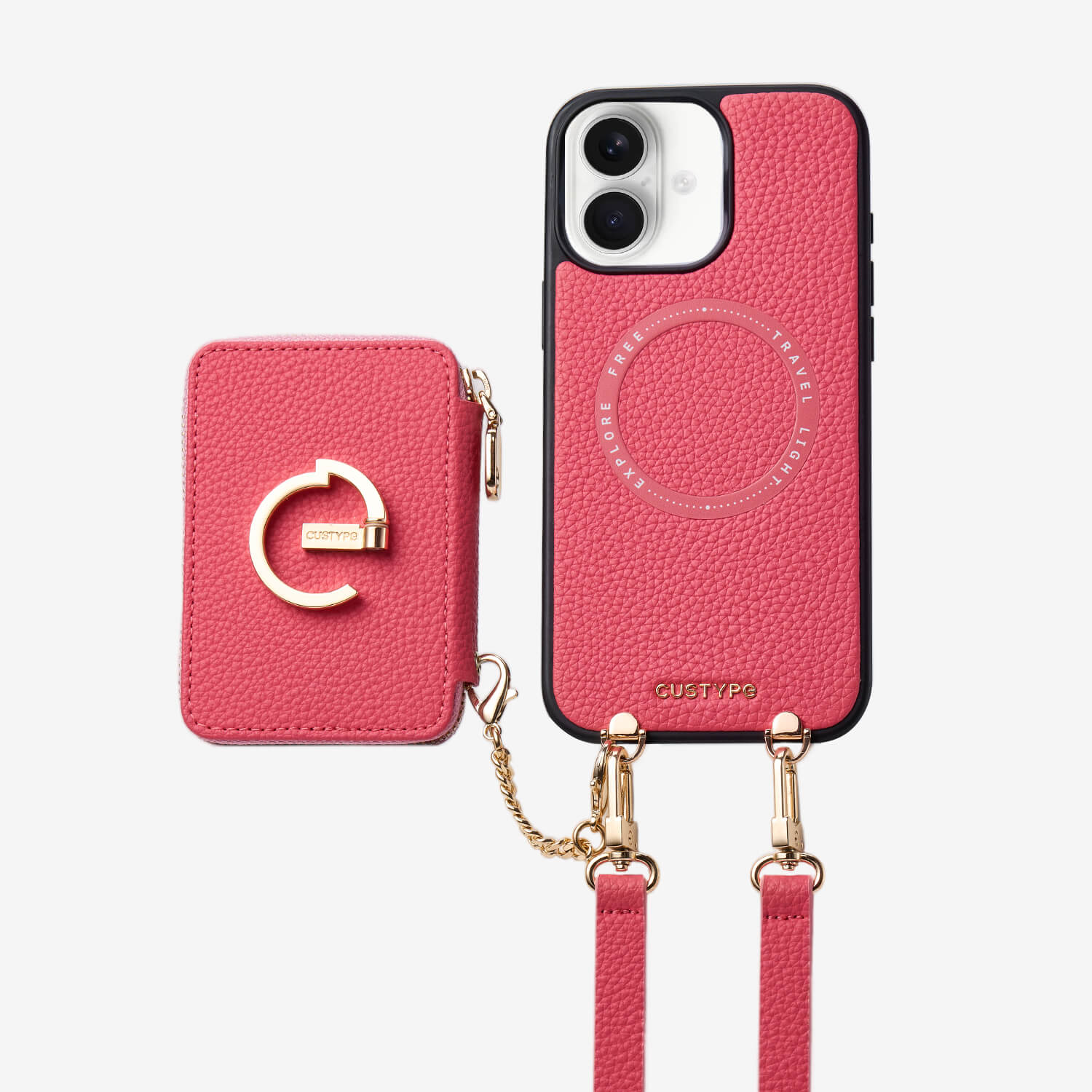 Original Design Set- Detachable Magsafe Crossbody Wallet Phone Case Set For Travel - iPhone 17