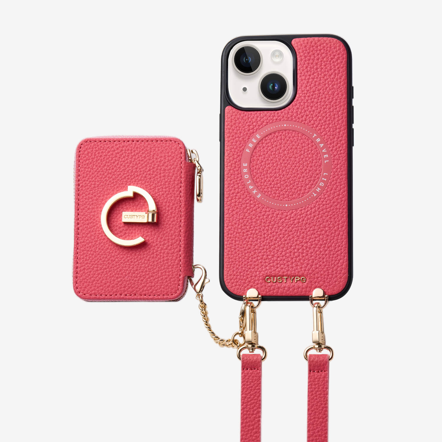 Original Design Set- Detachable Magsafe Crossbody Wallet Phone Case Set For Travel