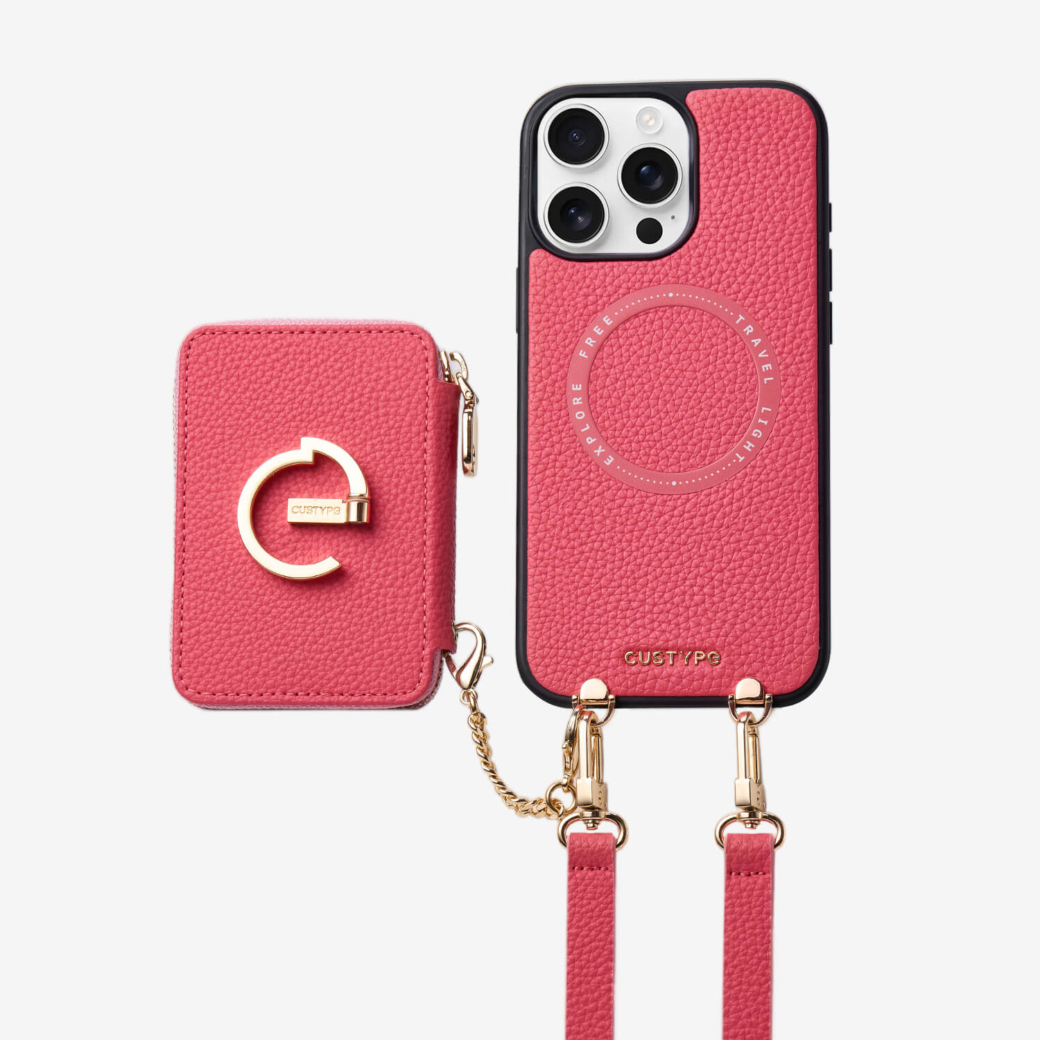 Original Design Set- Detachable Magsafe Crossbody Wallet Phone Case Set For Travel