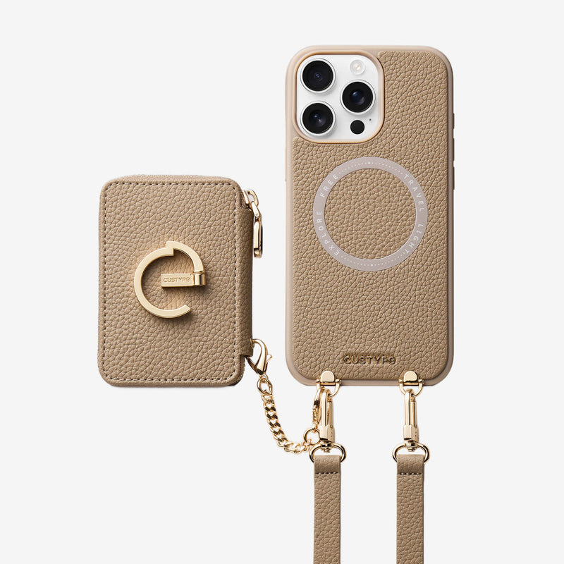 Original Design Set- Detachable Magsafe Crossbody Wallet Phone Case Set For Travel - iPhone 13 Pro