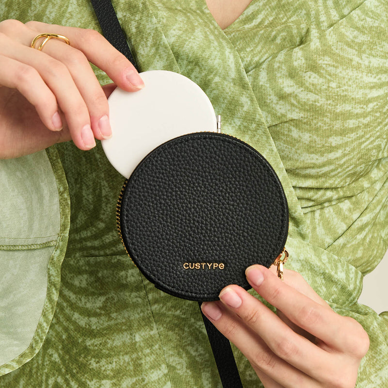 Original Design Set- Detachable Wireless Charging Crossbody Wallet Phone Case Round Pouch Set