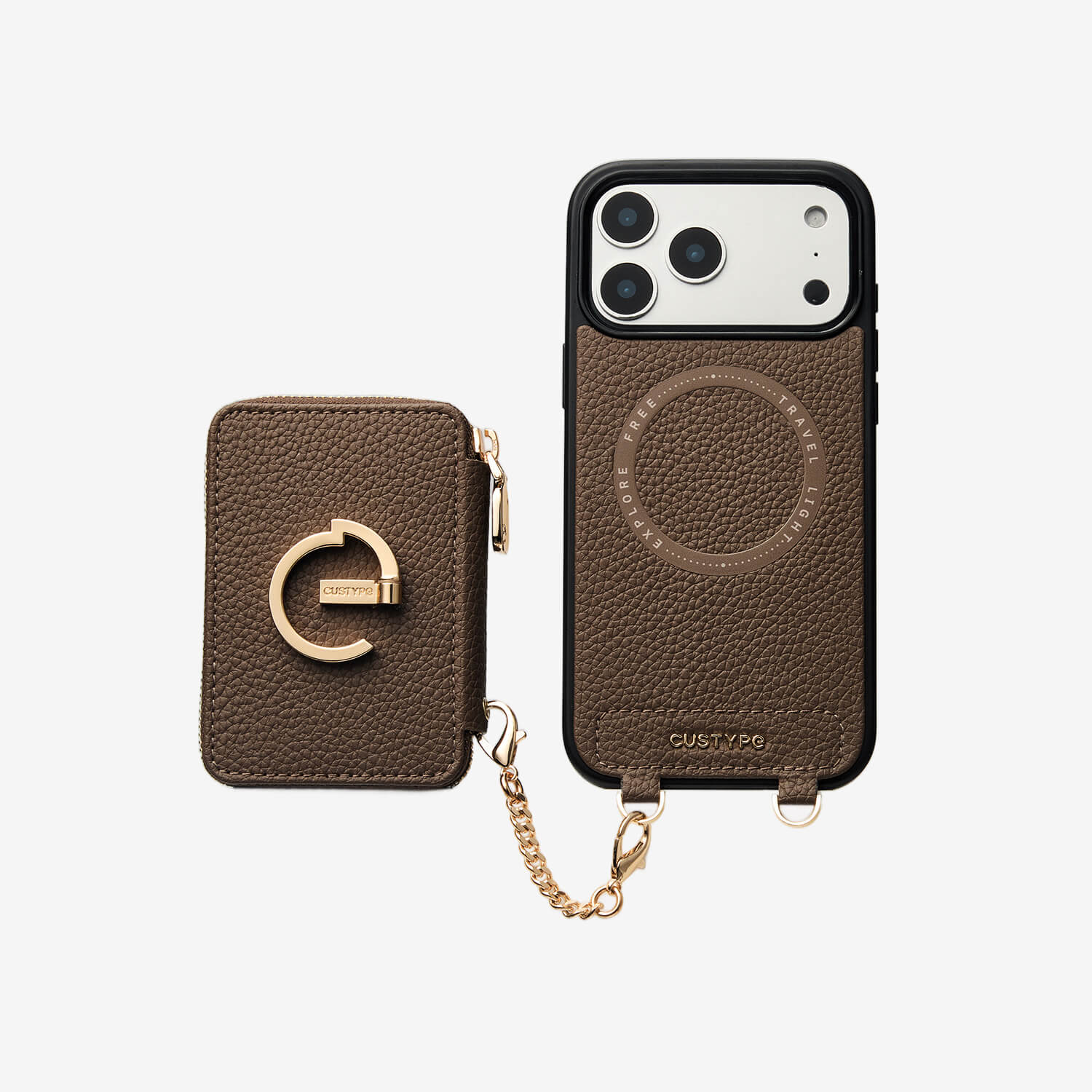 mocha iPhone 17 pro wallet case